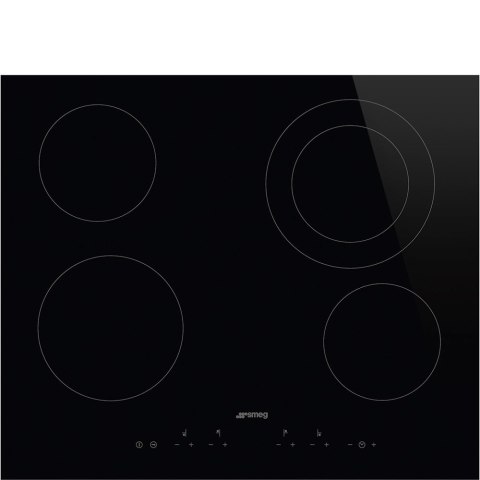 Smeg Universal SE364ETD płyta kuchenna Czarny Wbudowany 60 cm Ceramiczna 4 stref(y)
