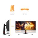 AOC G4 CU34G4ZCA monitor komputerowy 86,4 cm (34") 3440 x 1440 px Wide Quad HD Czarny, Czerwony