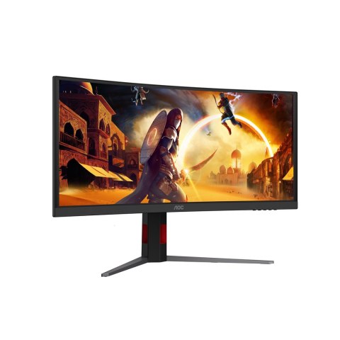 AOC G4 CU34G4ZCA monitor komputerowy 86,4 cm (34") 3440 x 1440 px Wide Quad HD Czarny, Czerwony