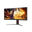 AOC G4 CU34G4ZCA monitor komputerowy 86,4 cm (34") 3440 x 1440 px Wide Quad HD Czarny, Czerwony