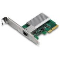Karta sieciowa Trendnet TEG-10GECTX, wewnętrzna, przewodowa, PCI Express, Ethernet, 10000 Mbit/s, zielony, szary