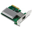 Karta sieciowa Trendnet TEG-10GECTX, wewnętrzna, przewodowa, PCI Express, Ethernet, 10000 Mbit/s, zielony, szary