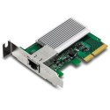 Karta sieciowa Trendnet TEG-10GECTX, wewnętrzna, przewodowa, PCI Express, Ethernet, 10000 Mbit/s, zielony, szary