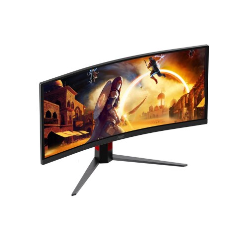 AOC G4 CU34G4ZCA monitor komputerowy 86,4 cm (34") 3440 x 1440 px Wide Quad HD Czarny, Czerwony