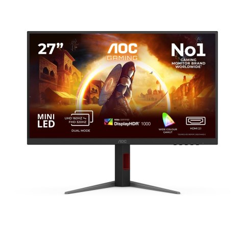 AOC G4 U27G4XM monitor komputerowy 68,6 cm (27") 3840 x 2160 px 4K Ultra HD LED Czarny, Czerwony