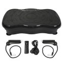 Extralink Moonwalk Spin Move Platofrma Wibracyjna do Cwiczen Fitness 200W czarna