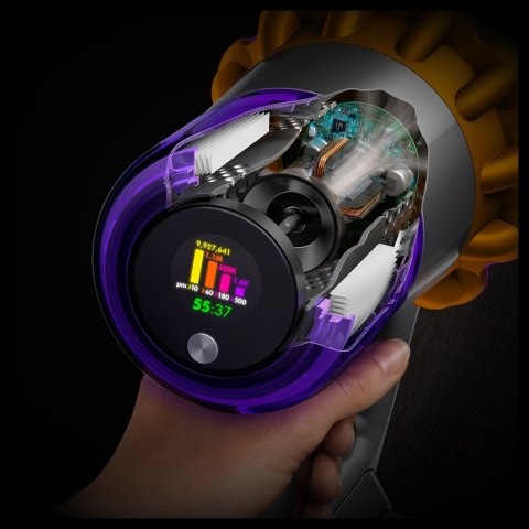 Dyson V15 Detect Absolute Odkurzacz stojący 2 w 1 Bateria Suchy HEPA Bez worka 0,77 l Stal nierdzewna