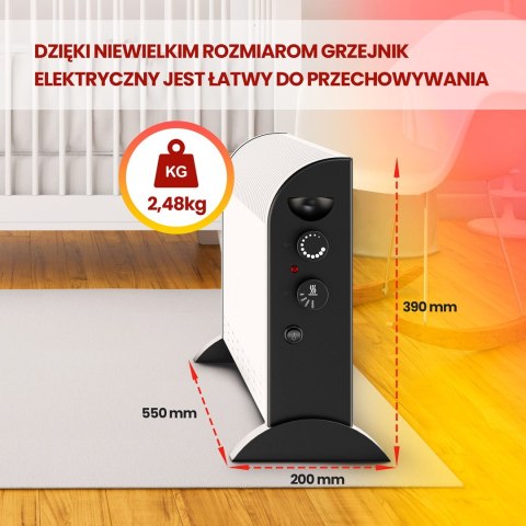 Extralink Grzejnik konwektorowy LCV-06 2000W, 3 tryby, termostat, wentylator