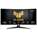 ASUS TUF Gaming VG34VQ3B monitor komputerowy 86,4 cm (34") 3440 x 1440 px UltraWide Quad HD LED Czarny