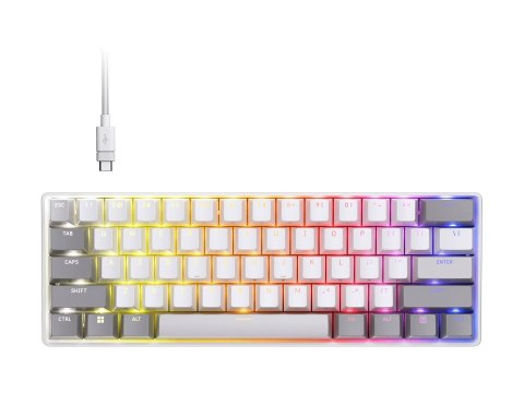 Klawiatura gamingowa CORSAIR CLIPPER PRO MINI 60 z czujnikami Halla, podświetlenie RGB LED, technologia CORSAIR MGX Core, kolor 