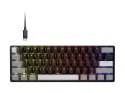Klawiatura gamingowa CORSAIR CLIPPER PRO MINI 60 z czujnikami Halla, podświetleniem RGB LED, technologią CORSAIR MGX Core, czarn