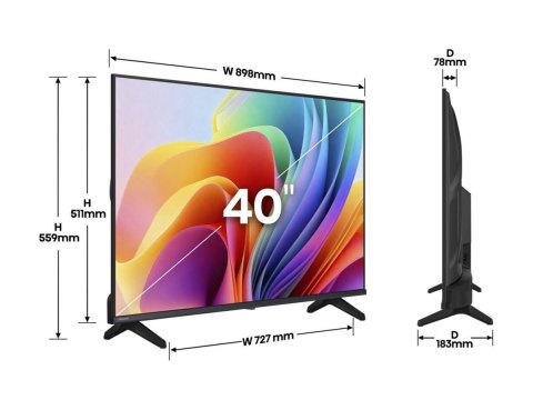 Telewizor Hisense 40A4S 40" (100 cm) Full HD Smart TV | Hisense