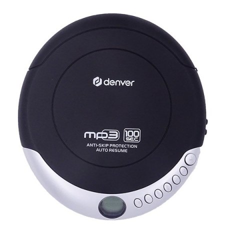 Discman z funkcją automatycznego wznawiania i anti-shock czarno-srebrny
