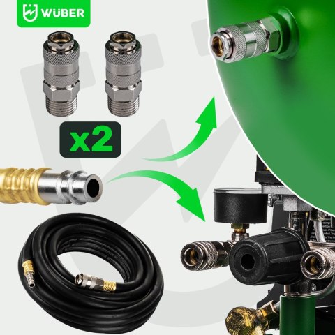 Kompresor olejowy 24L W54001 WUBER