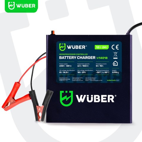 Prostownik mikroprocesorowy samochodowy 10A 6-150 Ah 2-24 V W14018 WUBER