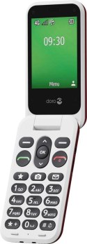 Doro Leva E30 7,11 cm (2.8") 142,7 g Czerwony, Biały Telefon funkcjonalny