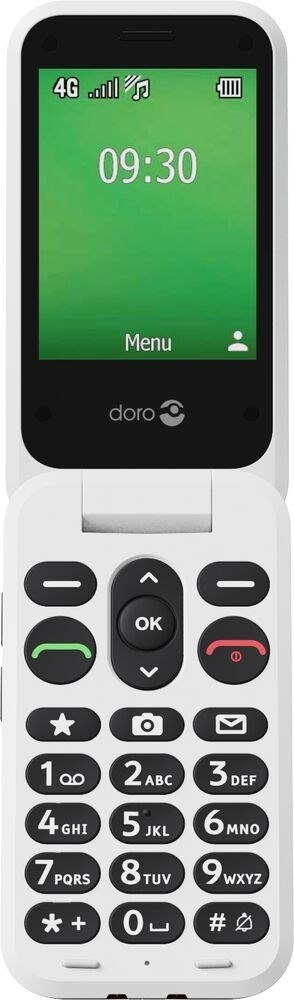 Doro Leva E30 7,11 cm (2.8") 142,7 g Czerwony, Biały Telefon funkcjonalny