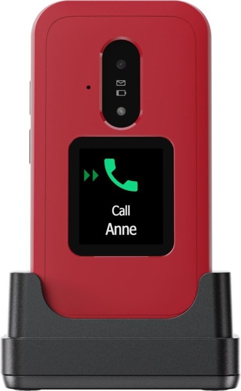 Doro Leva E30 7,11 cm (2.8") 142,7 g Czerwony, Biały Telefon funkcjonalny