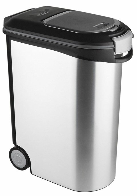 CURVER petlife 20kg - pojemnik do przechowywania karmy, srebrny