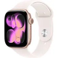 Apple Watch Series 11 OLED 42 mm Cyfrowy 374 x 446 px Ekran dotykowy Złoto różowe Wi-Fi GPS