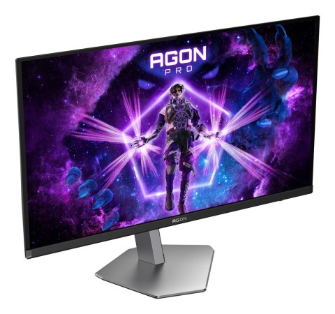 AOC AGON PRO AG276QKD2 monitor komputerowy 67,3 cm (26.5") 2560 x 1440 px Quad HD QD-OLED Czarny, Szary