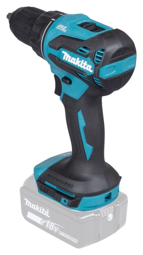 Makita DDF490Z wiertło 1900 RPM Zamek centralny 1,7 kg Niebieski, Czarny
