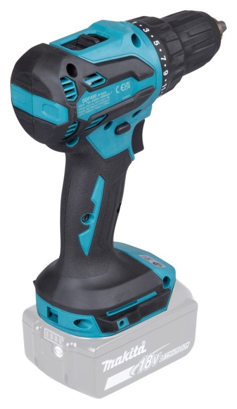Makita DDF490Z wiertło 1900 RPM Zamek centralny 1,7 kg Niebieski, Czarny