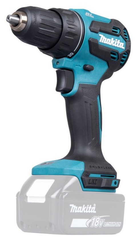 Makita DDF490Z wiertło 1900 RPM Zamek centralny 1,7 kg Niebieski, Czarny