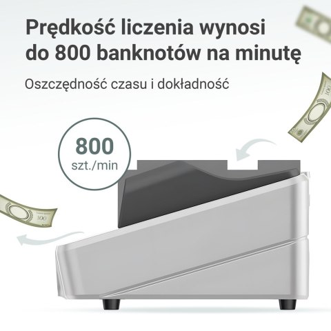 Extralink LockStar MG X-300 | Profesjonalna liczarka nominałowa do banknotów | UV, IR