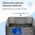 Profesjonalna liczarka nominałowa do banknotów Extralink LockStar MG X-600 UV, IR