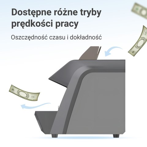 Profesjonalna liczarka nominałowa do banknotów Extralink LockStar MG X-600 UV, IR