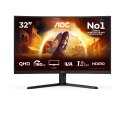 AOC G4 CQ32G4VE monitor komputerowy 81,3 cm (32") 2560 x 1440 px Quad HD LCD Czarny, Szary