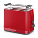 Bosch TAT3M124 toster 2 kaw. 950 W Czerwony