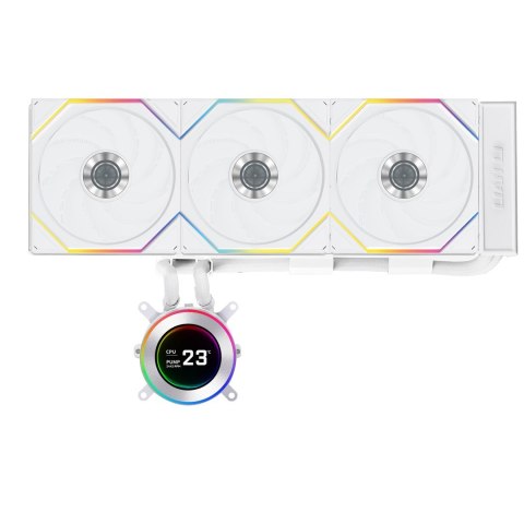 Lian Li GA II Hydroshift II LCD-C 360TL Procesor Chłodnica cieczy all-in-one 12 cm Biały 1 szt.