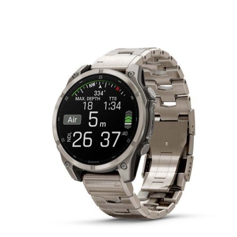 Zegarek sportowy Garmin Fenix 8 AMOLED Sapphire 47mm Stainless Steel