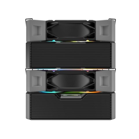 Montech NX600 ARGB Procesor Chłodnica powietrza 12 cm Czarny 1 szt.