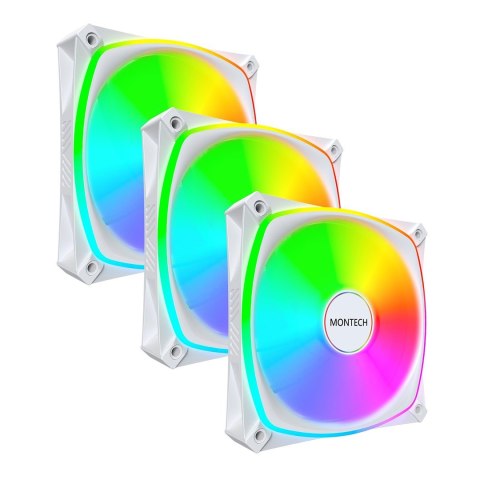 Montech RX120 PRO Obudowa komputera Wentylator 12 cm Biały 3 szt.