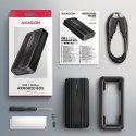 Axagon EEM2-40G obudowa do dysków twardych Obudowa SSD Czarny M.2