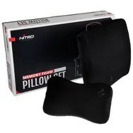 Nitro Concepts Memory Foam Pillow Set Black/Black - zestaw poduszek z pianki