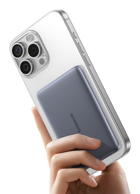 Baseus PicoGo Ultra-Slim 5000 mAh Bezprzewodowe ładowanie Szary