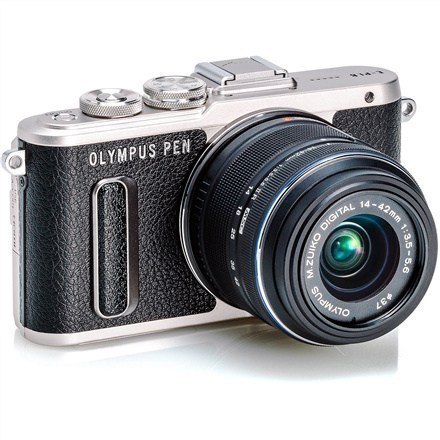 Olympus PEN E-PL8 + 14-42mm EZ Pancake Mirrorless Camera Kit, 16.1 MP, ISO 25600, Display diagonal 7.62 cm, Video recording, Wi-