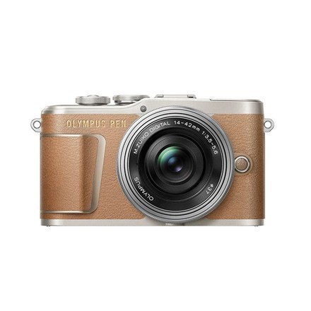 Olympus PEN E-PL9 Kit 14-42 Mirrorless Camera Kit, 16.1 MP, ISO 25600, Display diagonal 3 ", Video recording, Wi-Fi, Brown/Silve