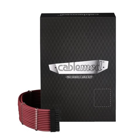 CableMod C-Series PRO ModMesh Zestaw do Corsair AXi/HXi/RM (żółta etykieta) - krwista czerwień