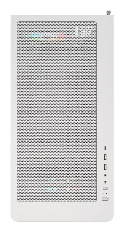 Drewniana obudowa PC Montech XR, Midi-Tower, ATX, ARGB, Szkło hartowane - biała