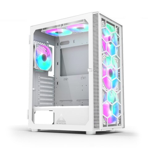 Obudowa komputerowa Montech X3 TG RGB biała