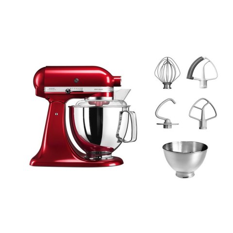 Mikser Planeta KitchenAid Artisan Elegance 5KSM175PSECA 300W 10 prędkości 4.8L kolor Candy Apple