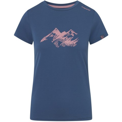 T-shirt damski VIKING Lenta Bamboo Light Lady granatowy XS