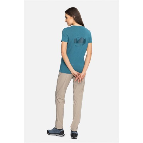 T-shirt damski VIKING Morain Bamboo Lady niebieski XS