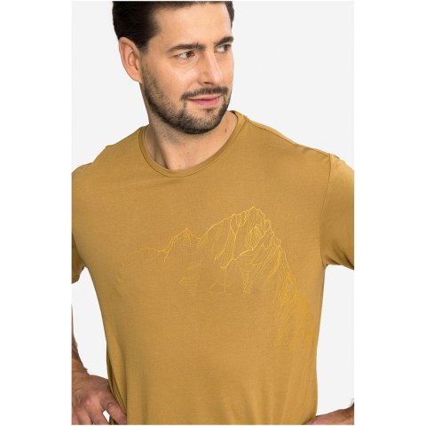 T-shirt męski VIKING Morain Bamboo Man jasno brązowy XL