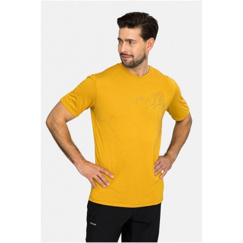 T-shirt męski VIKING Morain Bamboo Man żółty S